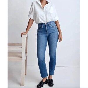 MADEWELL The Plus Curvy Stovepipe Jeans Leaside Wash